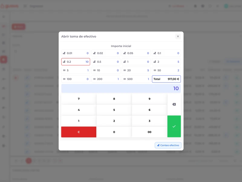Payment reconciliation panel showing synchronized transactions